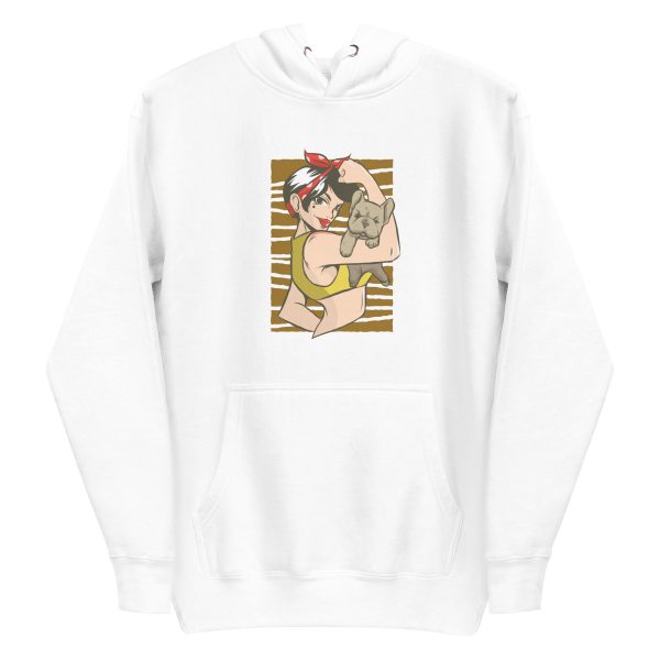 unisex-premium-pullover-hoodie-white-front-6a16c75010854.jpg Pin Up Bulldog Hoodie