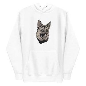 unisex-premium-pullover-hoodie-white-front-6a16c8ec6ed03.jpg German Shepherd Pet Hoodie