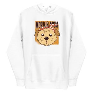 unisex-premium-pullover-hoodie-white-front-6a16c93ecf5a9.jpg Morkie Mom Hoodie