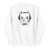 unisex-premium-pullover-hoodie-white-front-6a16d67a93bf2.jpg Gamer Cat Hoodie