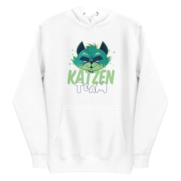 unisex-premium-pullover-hoodie-white-front-6a16da8923f0e.jpg Team Katzen Hoodie