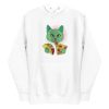 unisex-premium-pullover-hoodie-white-front-6a16e715a9788.jpg Cosmic Cat Hoodie