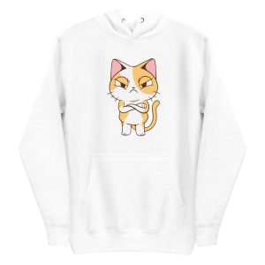 unisex-premium-pullover-hoodie-white-front-6a16ecf1eb54f.jpg Angry Cat Hoodie