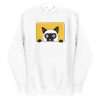 unisex-premium-pullover-hoodie-white-front-6a16f3b431ac6.jpg Peeking Cat Hoodie