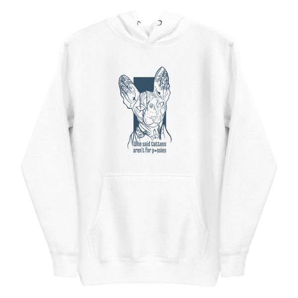 unisex-premium-pullover-hoodie-white-front-6a16faf961a24.jpg Sphynx Cat Tattoo Hoodie