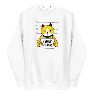 unisex-premium-pullover-hoodie-white-front-6a170acbc9bdb.jpg Cat Bitcoin Thief Hoodie