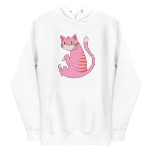 unisex-premium-pullover-hoodie-white-front-6a179bea659a5.jpg Face Mask Cat Hoodie