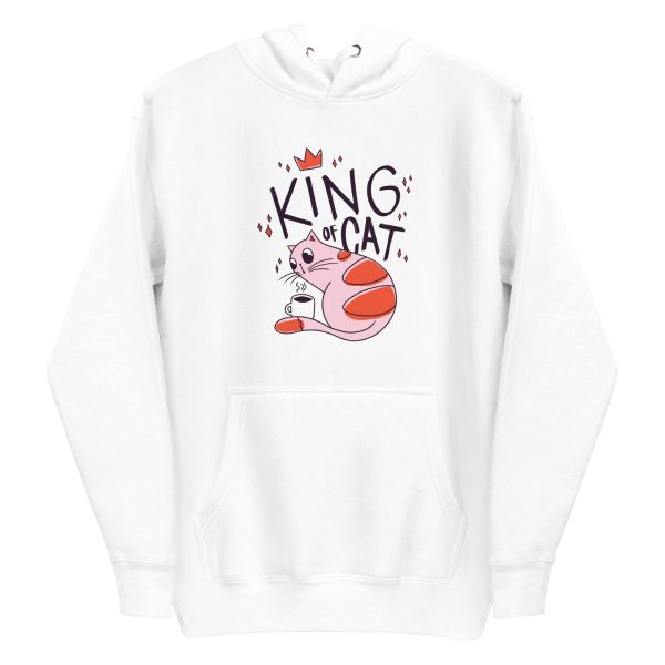 unisex-premium-pullover-hoodie-white-front-6a179c3589949.jpg King of Cat Hoodie