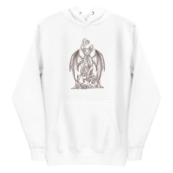 unisex-premium-pullover-hoodie-white-front-6a179cd452d02.jpg Evil Cat Hoodie