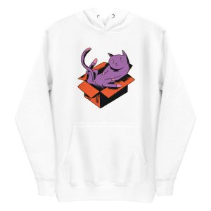 unisex-premium-pullover-hoodie-white-front-6a179dd7ad7f5.jpg Cat In Box Hoodie
