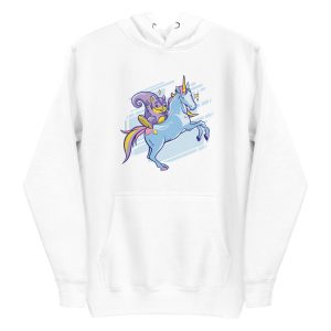 unisex-premium-pullover-hoodie-white-front-6a17b25d258a6.jpg Chipmunk Unicorn Hoodie