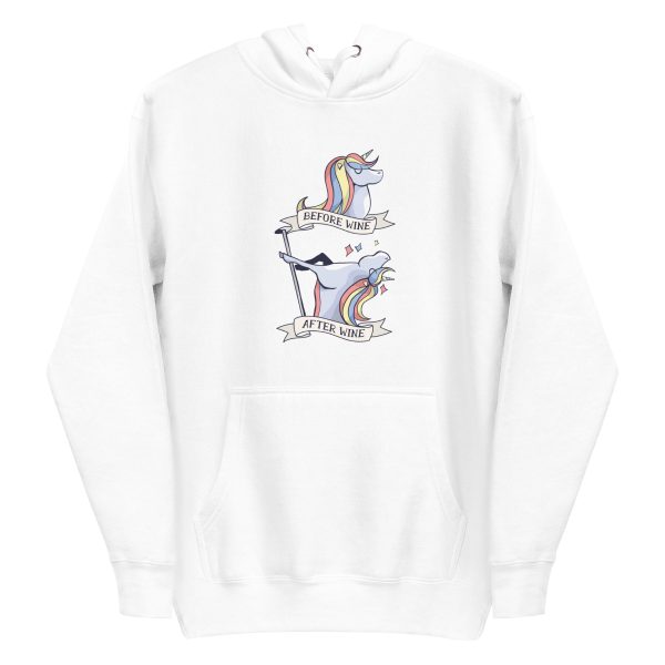 Before and After Wine Hoodie