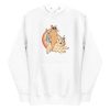 unisex-premium-pullover-hoodie-white-front-6a17b49e13f2a.jpg Cat Riding Unidog Hoodie