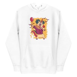 unisex-premium-pullover-hoodie-white-front-6a17b8d7cdb59.jpg Unicorn Clown Hoodie