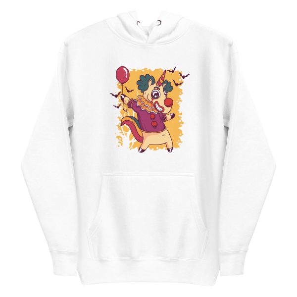 unisex-premium-pullover-hoodie-white-front-6a17b8d7cdb59.jpg Unicorn Clown Hoodie