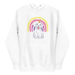 Rainbow Unicorn Dog Hoodie
