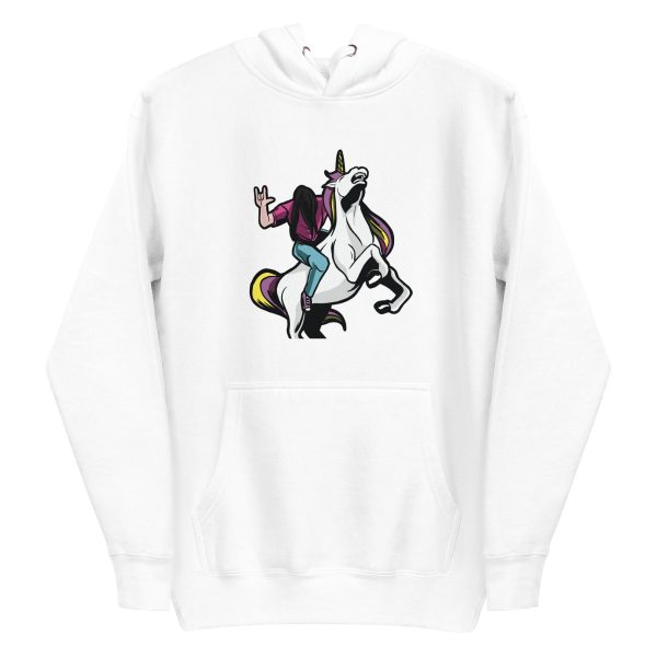 unisex-premium-pullover-hoodie-white-front-6a17e4d847b7f.jpg Metalhead Riding Unicorn Hoodie