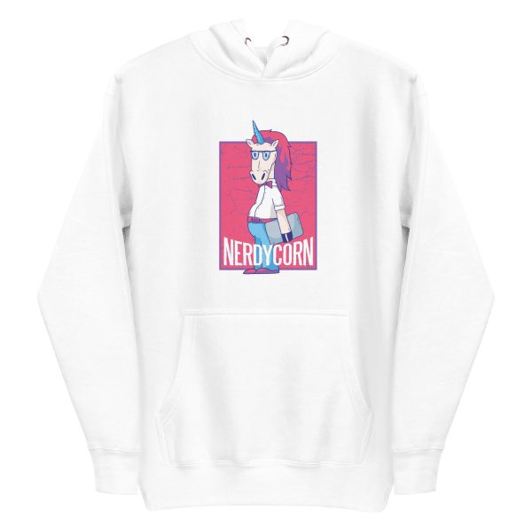 unisex-premium-pullover-hoodie-white-front-6a17ec153da3f.jpg Nerd Unicorn Hoodie