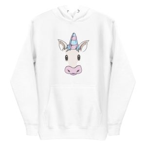 unisex-premium-pullover-hoodie-white-front-6a17ece4f3888.jpg Unicorn Face Hoodie