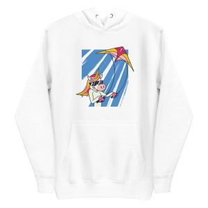 unisex-premium-pullover-hoodie-white-front-6a17f6096b221.jpg Unicorn Flying Kite Hoodie
