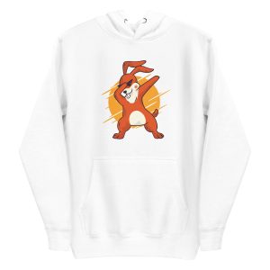 unisex-premium-pullover-hoodie-white-front-6a181a78ceeef.jpg Dabbing Bunny Hoodie