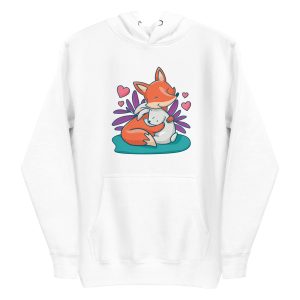 unisex-premium-pullover-hoodie-white-front-6a181bbc36278.jpg Fox and Bunny Hug Hoodie