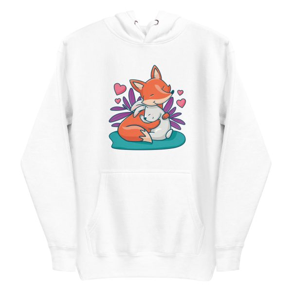 unisex-premium-pullover-hoodie-white-front-6a181bbc36278.jpg Fox and Bunny Hug Hoodie