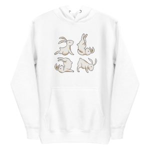 unisex-premium-pullover-hoodie-white-front-6a181c643685d.jpg Yoga Rabbits Hoodie
