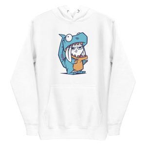 unisex-premium-pullover-hoodie-white-front-6a181d3b85e06.jpg Rabbit Dinosaur Hoodie