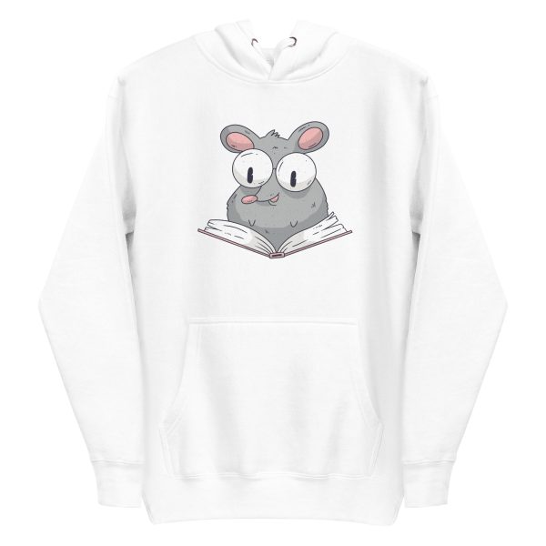 unisex-premium-pullover-hoodie-white-front-6a181f9c1f2a7.jpg Reading Rat Hoodie