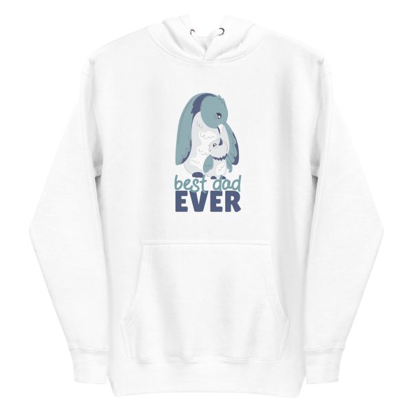 unisex-premium-pullover-hoodie-white-front-6a1821de9a526.jpg Best Dad Ever Penguin Hoodie