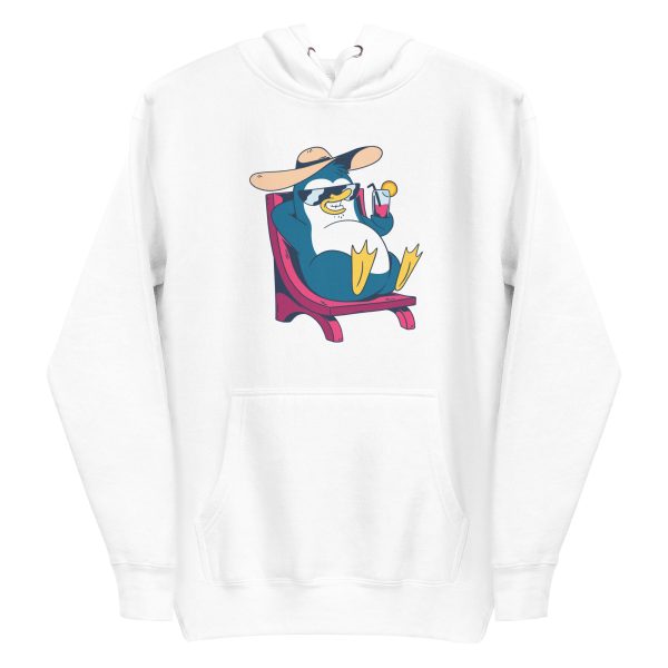 unisex-premium-pullover-hoodie-white-front-6a1822ab20b7b.jpg Cool Penguin Cartoon Hoodie
