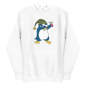 unisex-premium-pullover-hoodie-white-front-6a18234b8099c.jpg Dabbing Penguin Hoodie