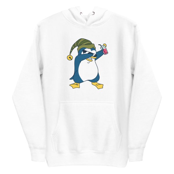 unisex-premium-pullover-hoodie-white-front-6a18234b8099c.jpg Dabbing Penguin Hoodie