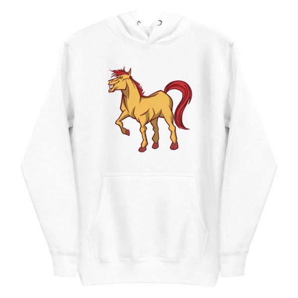 unisex-premium-pullover-hoodie-white-front-6a182abf8e954.jpg Smiling Horse Hoodie