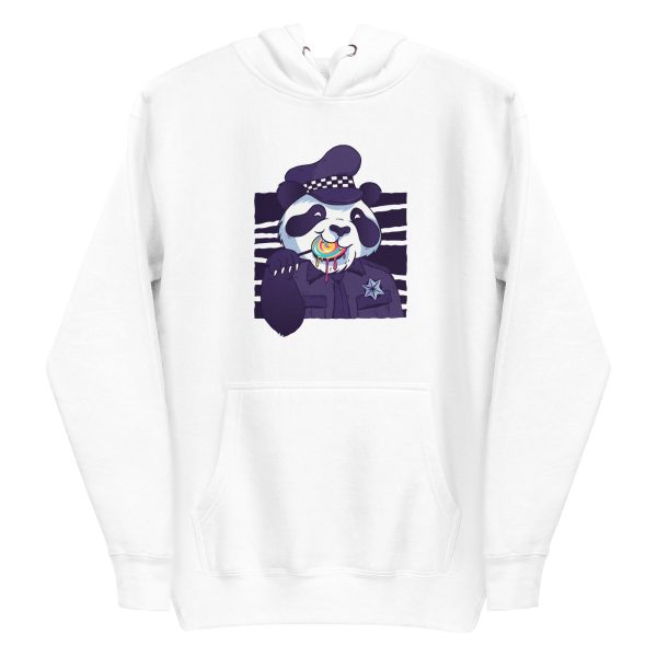 unisex-premium-pullover-hoodie-white-front-6a182e36b6f15.jpg Policeman Panda Hoodie