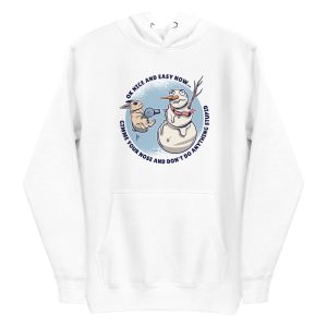 unisex-premium-pullover-hoodie-white-front-6a18358e67e26.jpg Rabbit Snowman Hoodie
