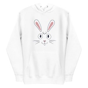 unisex-premium-pullover-hoodie-white-front-6a18408712a47.jpg Rabbit Face Hoodie