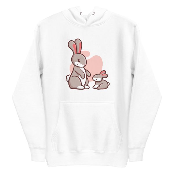 unisex-premium-pullover-hoodie-white-front-6a18410e95a13.jpg Rabbit Family Hoodie