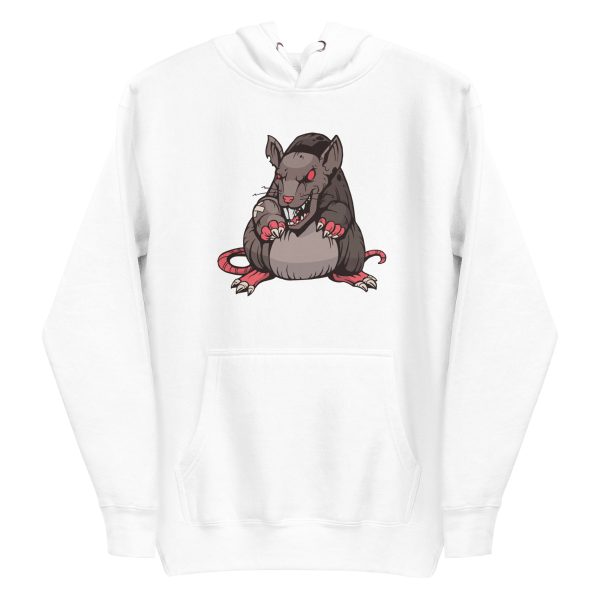 unisex-premium-pullover-hoodie-white-front-6a1841b268a6a.jpg Dark Angry Rat Hoodie