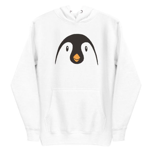 unisex-premium-pullover-hoodie-white-front-6a18426210922.jpg Penguin Face Animal Hoodie