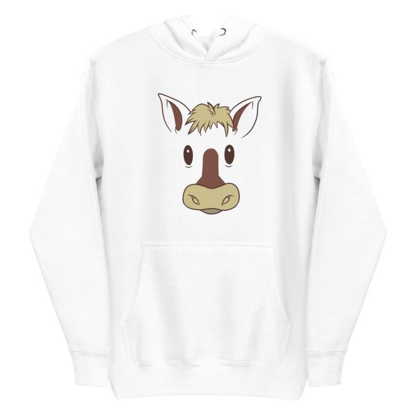 unisex-premium-pullover-hoodie-white-front-6a1844b0a0c9b.jpg Horse Face Hoodie