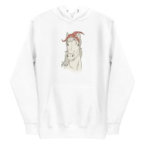 unisex-premium-pullover-hoodie-white-front-6a1845c25d6ba.jpg Bandana Horse Hoodie