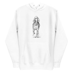 Hand Drawn Horse Racing Hoodie