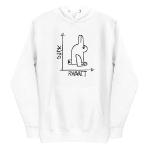 unisex-premium-pullover-hoodie-white-front-6a184c98e9d53.jpg Rabbit Duck Graphic Hoodie