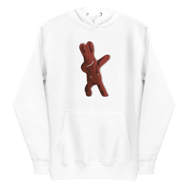 unisex-premium-pullover-hoodie-white-front-6a18ebf81608a.jpg Chocolate Easter Bunny Dabbing Hoodie