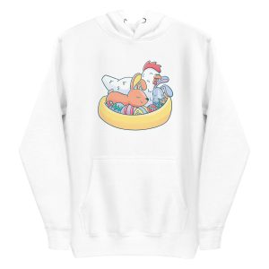 unisex-premium-pullover-hoodie-white-front-6a18ed2001505.jpg Easter Animals Hoodie