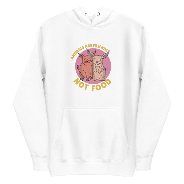 unisex-premium-pullover-hoodie-white-front-6a18f57ea24fc.jpg Animals Are Friends Hoodie