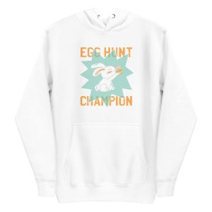 unisex-premium-pullover-hoodie-white-front-6a18f5e7d8e73.jpg Egg Hunt Champion Hoodie
