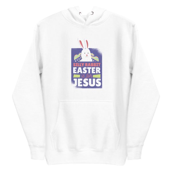unisex-premium-pullover-hoodie-white-front-6a18f89217797.jpg Easter Is For Jesus Hoodie